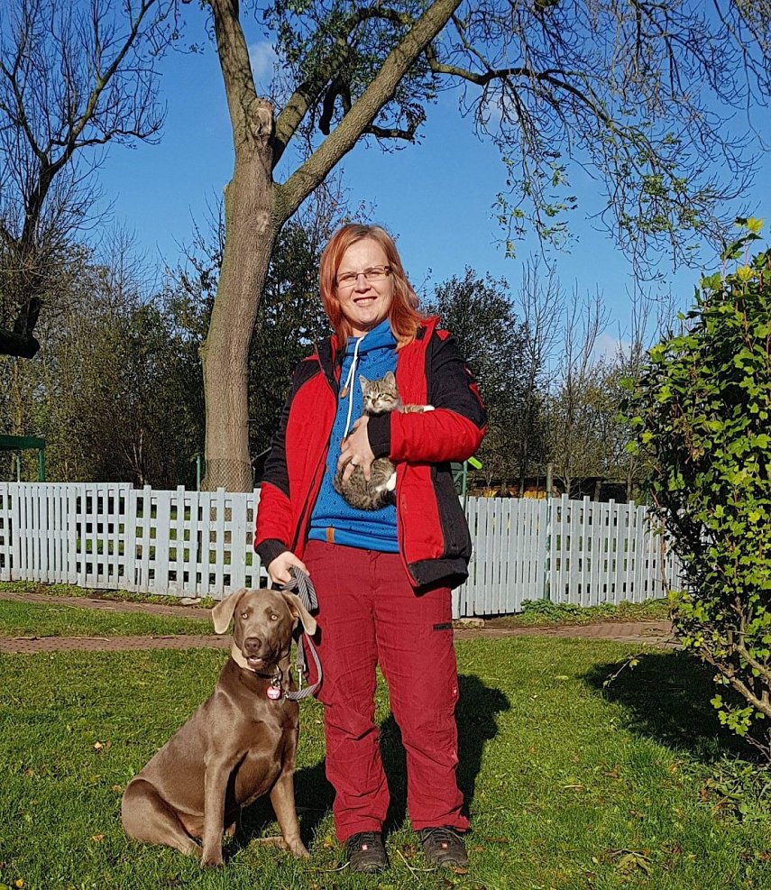 Bild: Tierheimleiterin Jennifer-Michaela Schenk
