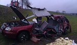 Unfall zwischen Mackenrode und Limlingerode (Foto: N. Kratzin)