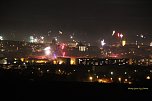 Feuerwerk &uuml;ber Nordhausen (Foto: St. Iffland)