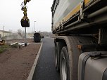 Letzte Arbeiten zur Erschließung des Gewerbegebietes Uthleber Weg (Foto: nnz)