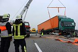 Unfall auf der A 38 zwischen Heiligenstadt und Leinefelde (Foto: Feuerwehr Heiligenstadt)