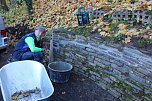 Parkmauer wird saniert (Foto: Karl-Heinz Herrmann)