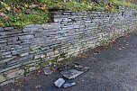 Parkmauer wird saniert (Foto: Karl-Heinz Herrmann)