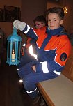  Das Jugendfeuerwehr-Mitglied Marcel Unger empf&auml;ngt das Friedenslicht f&uuml;r den Landkreis Nordhausen. (Foto: privat)