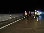 Unfall zwischen Bleicherode und Gro&szlig;wechsungen auf der A38A (Foto: Feuerwehr Bleicherode)