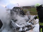 Auto brannte aus (Foto: Feuerwehr Bleicherode)