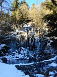 K&ouml;nigsh&uuml;tter Wasserfall zu Eis erstarrt (Foto: Peter Blei)