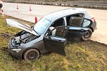 Unfall auf der A 38 (Foto: S. Dietzel)