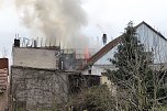 Dachstuhlbrand in W&uuml;lfingerode (Foto: S. Dietzel)