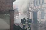 Dachstuhlbrand in W&uuml;lfingerode (Foto: S. Dietzel)