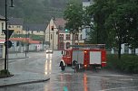 Der Gewitterregen füllte manchen Keller. Die Feuerwehren waren den ganzen Abend im Einsatz (Foto: J. Miche) Der Gewitterregen füllte manchen Keller. Die Feuerwehren waren den ganzen Abend im Einsatz (Foto: J. Miche)
