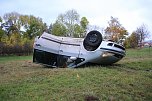 Auto überschlug sich (Foto: S. Dietzel)