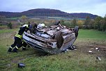 Auto überschlug sich (Foto: S. Dietzel)