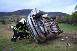 Auto überschlug sich (Foto: S. Dietzel)