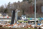 Ausblick über die abgerissene Tribüne (Foto: oas)