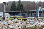 Ausblick über die abgerissene Tribüne (Foto: oas)