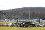 Ausblick über die abgerissene Tribüne (Foto: oas)