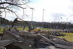 Ausblick über die abgerissene Tribüne (Foto: oas)