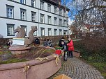 Am Meerpferdchenbrunnen (Foto: A.Fröhlich-Meier)