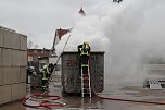 Containerbrand in Sondershausen (Foto: Silvio Dietzel)