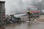 Containerbrand in Sondershausen (Foto: Silvio Dietzel)