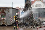 Containerbrand in Sondershausen (Foto: Silvio Dietzel)