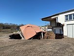 Erdfall am Salzagraben (Foto: Landratsamt Nordhausen)