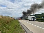 Wohnwagen brannte komplett aus (Foto: S.Dietzel)
