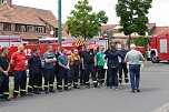 Verabschiedung der Katastrophenschützer aus dem Kyffhäuserkreis zu den Flutopfern nach Ahrweiler (Foto: Antje Mund)