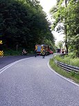 Folgenschwerer Motorradunfall im Kyffhäuser (Foto: Feuerwehr Bad Frankenhausen/SD)