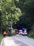 Folgenschwerer Motorradunfall im Kyffhäuser (Foto: Feuerwehr Bad Frankenhausen/SD)