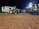 Schwerer Verkehrsunfall bei Gerbershausen (Foto: S. Dietzel) Schwerer Verkehrsunfall bei Gerbershausen (Foto: S. Dietzel)