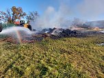 Einsatz der Feuerwehr bei Brand in Kirchengel (Foto: S.Dietzel)