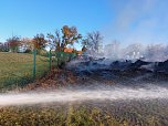 Einsatz der Feuerwehr bei Brand in Kirchengel (Foto: S.Dietzel)