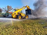 Einsatz der Feuerwehr bei Brand in Kirchengel (Foto: S.Dietzel)