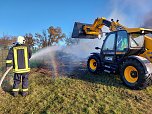 Einsatz der Feuerwehr bei Brand in Kirchengel (Foto: S.Dietzel)