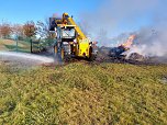 Einsatz der Feuerwehr bei Brand in Kirchengel (Foto: S.Dietzel)