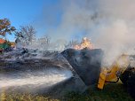 Einsatz der Feuerwehr bei Brand in Kirchengel (Foto: S.Dietzel)