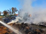 Einsatz der Feuerwehr bei Brand in Kirchengel (Foto: S.Dietzel)