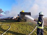 Einsatz der Feuerwehr bei Brand in Kirchengel (Foto: S.Dietzel)