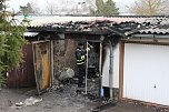 Ausgebrannte Garage in Heiligenstadt (Foto: S. Dietzel)