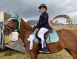 Auf's Treppchen gesprungen: Lilly Charlott Freitag auf Nathalie (Foto: S. Siersleben)