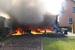 Garagenbrand in Werther (Foto: S. Dietzel)