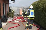 Garagenbrand in Werther (Foto: S. Dietzel)