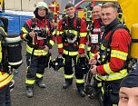 Die Südharzer Kameraden beim Oberhofer Treppenlauf (Foto: Feuerwehr Neustadt-Osterode)