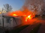 Gartenlaubenbrand im Nordhäuser Kastanienweg (Foto: S. Dietzel)