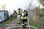 Gartenlaubenbrand im Nordhäuser Kastanienweg (Foto: S. Dietzel)