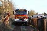 Gartenlaubenbrand im Nordhäuser Kastanienweg (Foto: S. Dietzel)