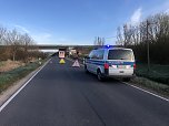 Unfall bei Großwechsungen (Foto: S.Dietzel) Unfall bei Großwechsungen (Foto: S.Dietzel)