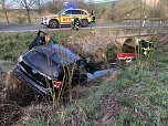 Unfall bei Großwechsungen (Foto: S.Dietzel) Unfall bei Großwechsungen (Foto: S.Dietzel)